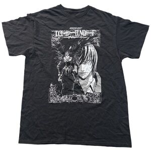 SHOEN JUMP men's b&w deathnote graphic tee, L.